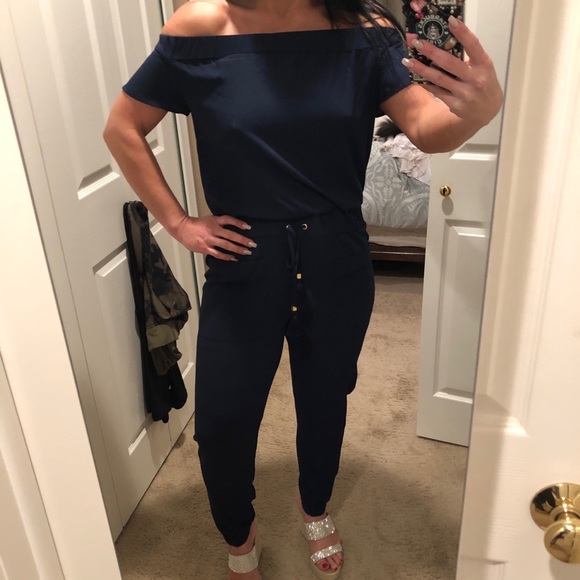 Michael Kors Pants - New Michael Kors off the shoulder jumpsuit